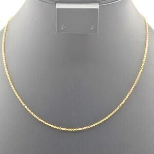 Herco 18K Yellow Gold 17.75" Chain Necklace 3.28g